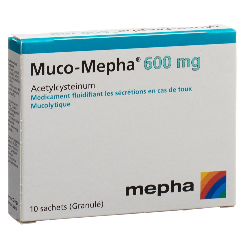 MUCO Mepha gran 600 mg sach 10 pce