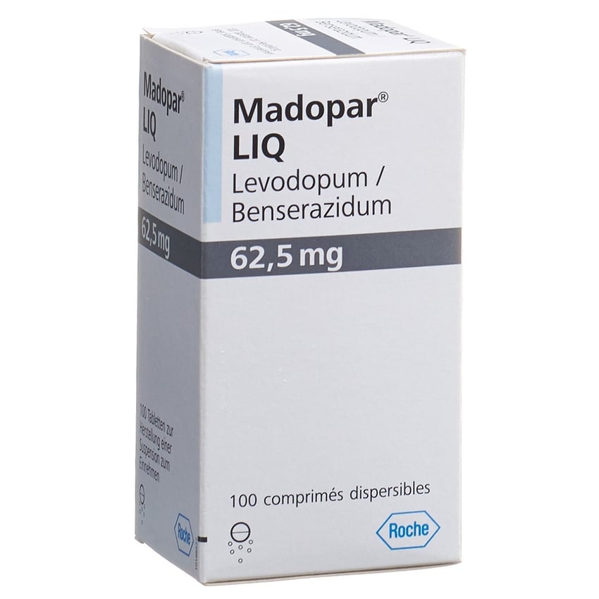 MADOPAR LIQ cpr 62.5 mg 100 pce