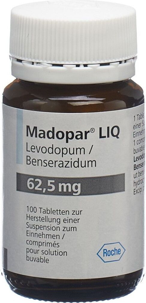 MADOPAR LIQ cpr 62.5 mg 100 pce