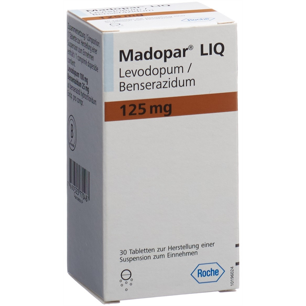 MADOPAR LIQ cpr 125 mg 30 pce