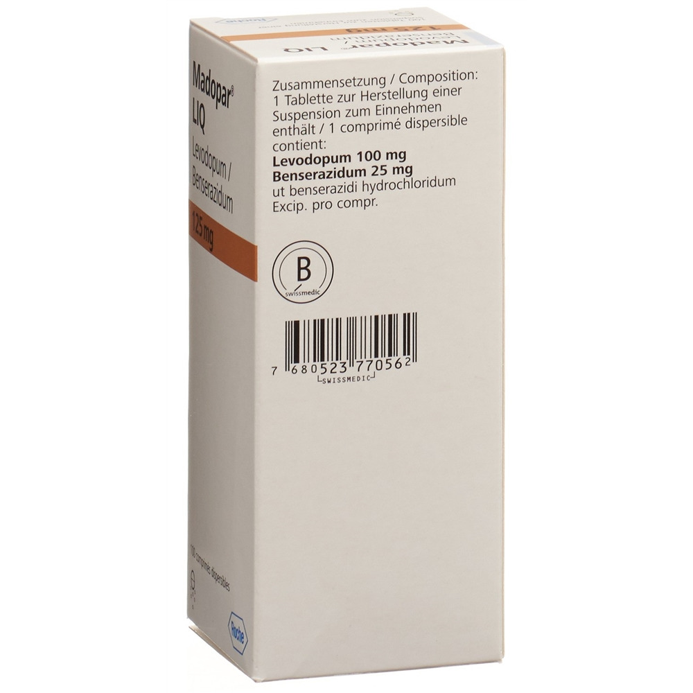MADOPAR LIQ cpr 125 mg 100 pce