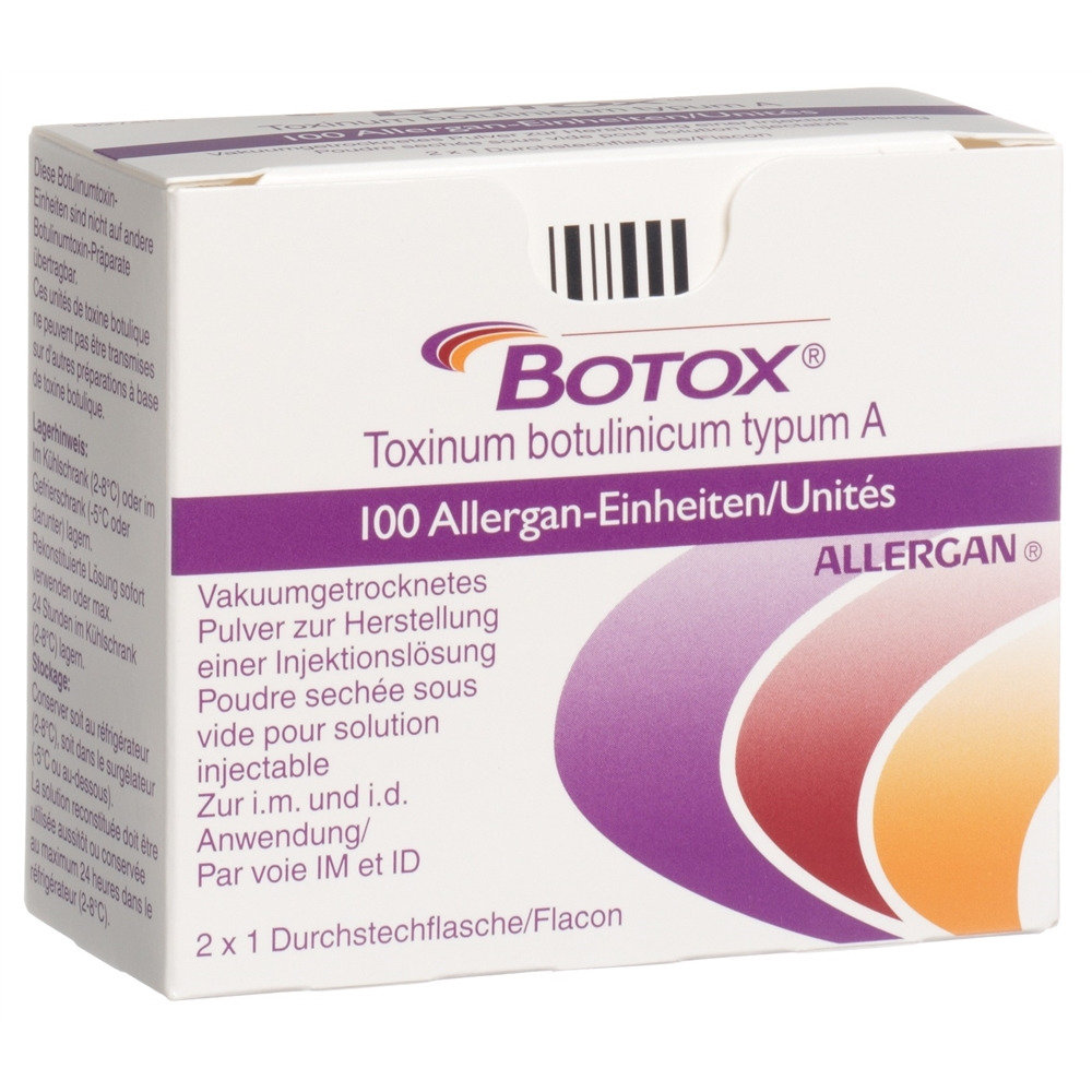 Botox 100 Allergan-Einheiten, Pulver zur Herstellung einer Injektionslösung