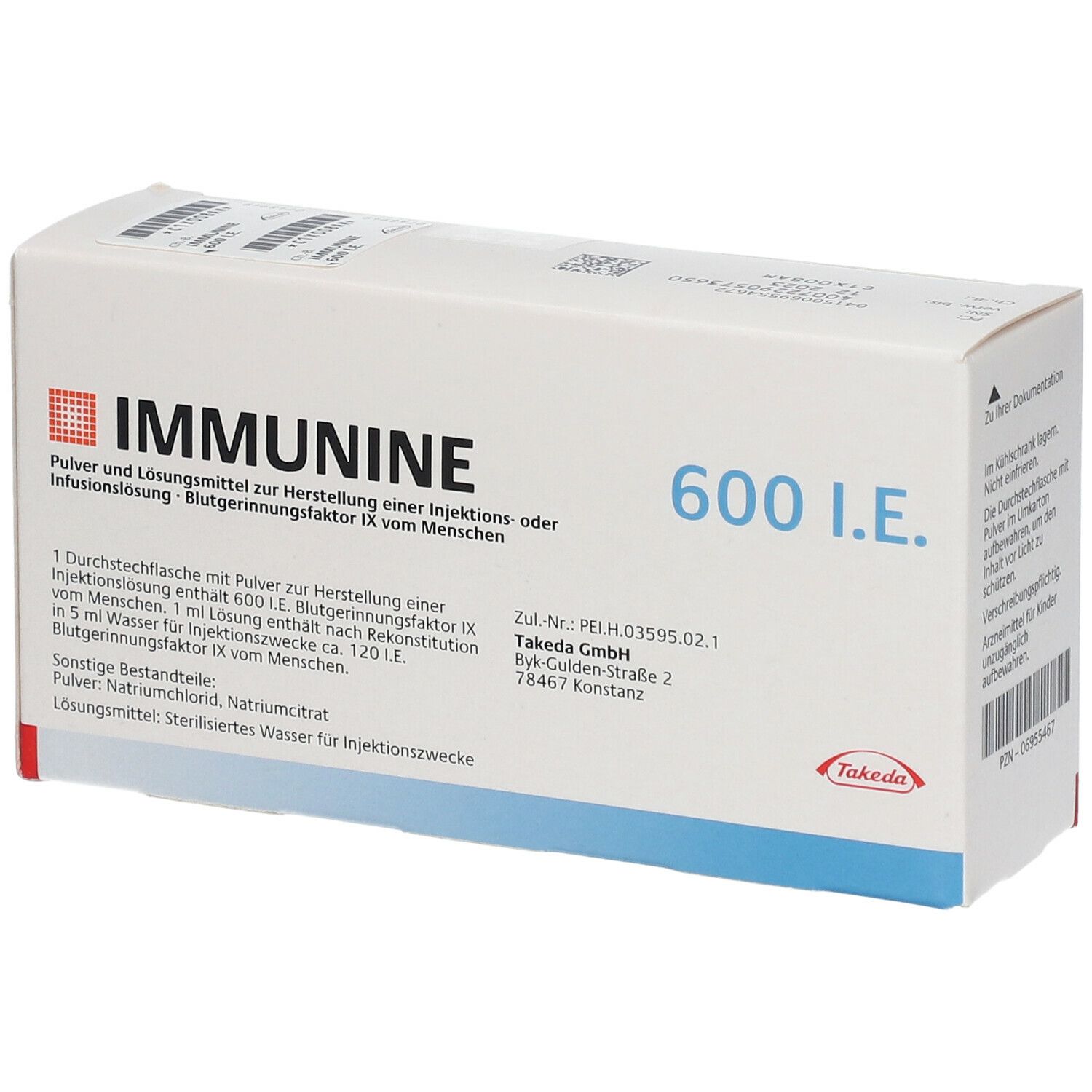 IMMUNINE STIM Plus subst sèche 600 UI c solv flac
