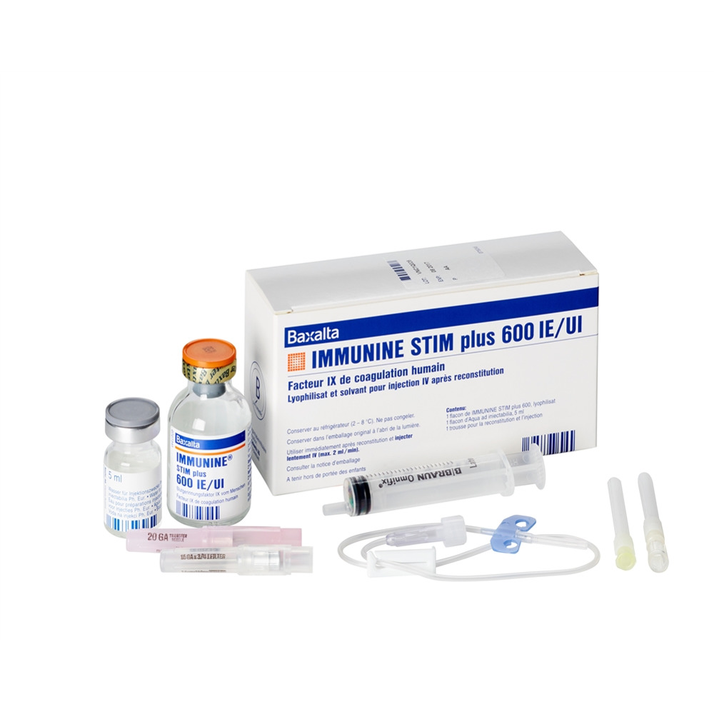 Immunine STIM Plus 600, Pulver und Lösungsmittel zur Herstellung einer Injektionslösung