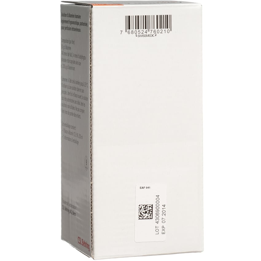 ALBUMIN CSL sol perf 5 % 250ml