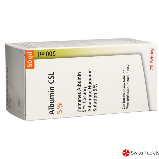 ALBUMIN CSL sol perf 5 % 500ml