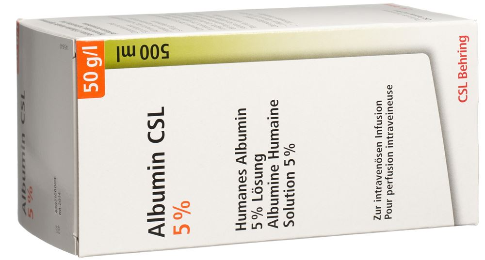 Albumin CSL 5%, Infusionslösung