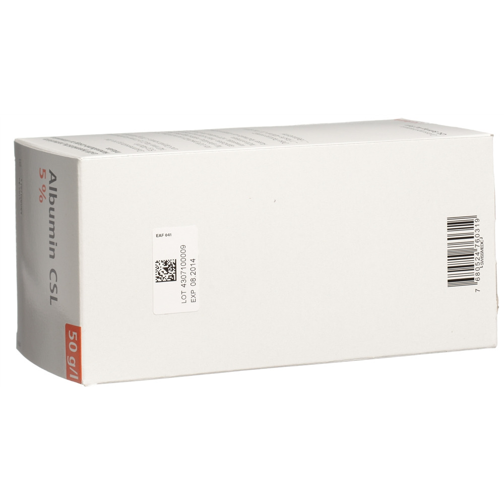 Albumin CSL 5%, Infusionslösung