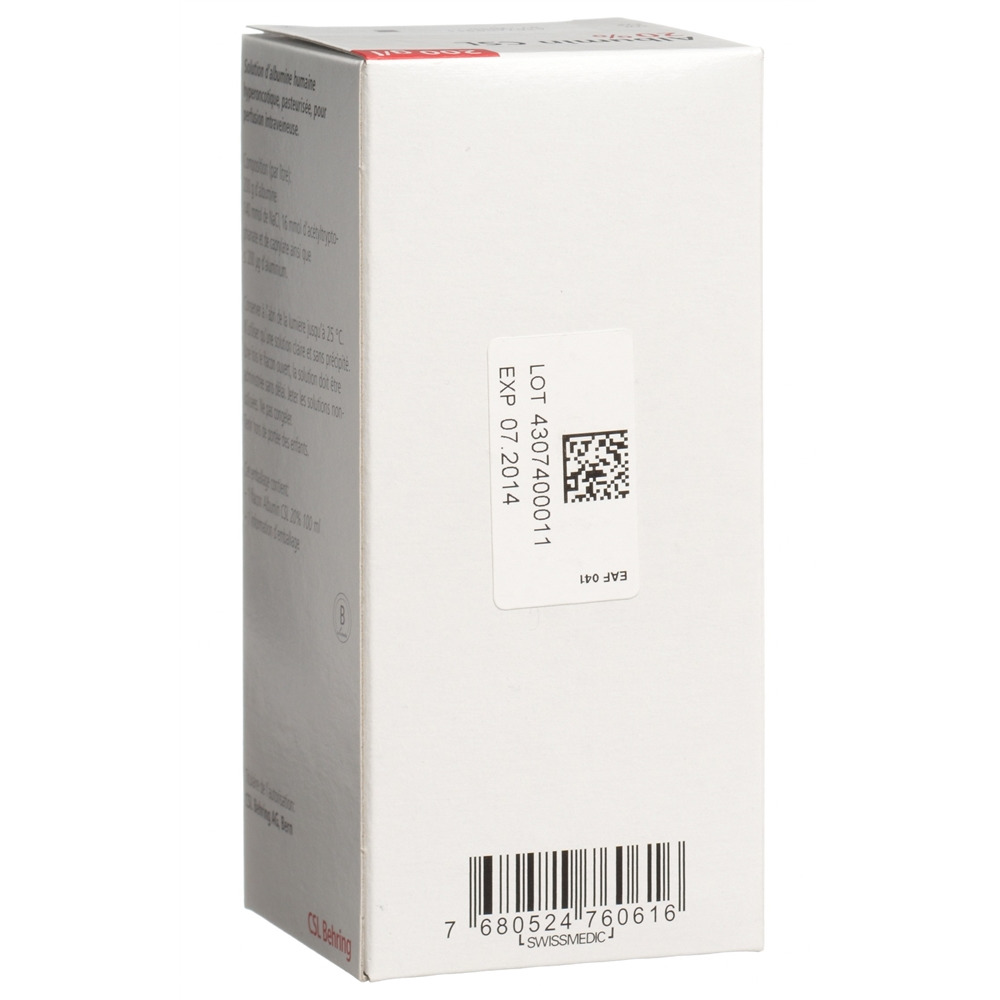 ALBUMIN CSL sol perf 20 % 100ml