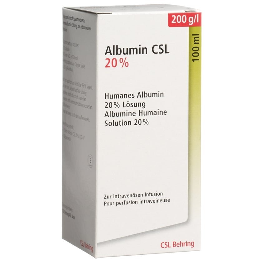 ALBUMIN CSL sol perf 20 % 50ml