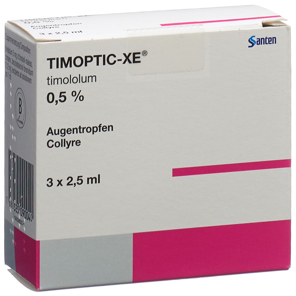 TIMOPTIC-XE gtt opht 0.5 % 3 fl 2.5 ml