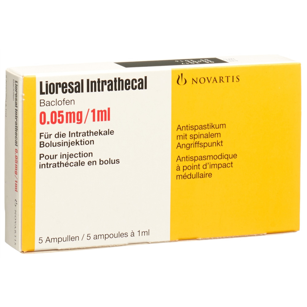 LIORESAL intrathécal sol inj 0.05 mg/ml amp 5 pce