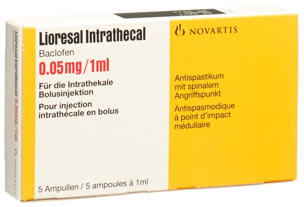 LIORESAL intrathécal sol inj 0.05 mg/ml amp 5 pce