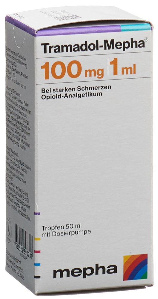 TRAMADOL Mepha gouttes 100 mg/ml av pomp dos 50 ml