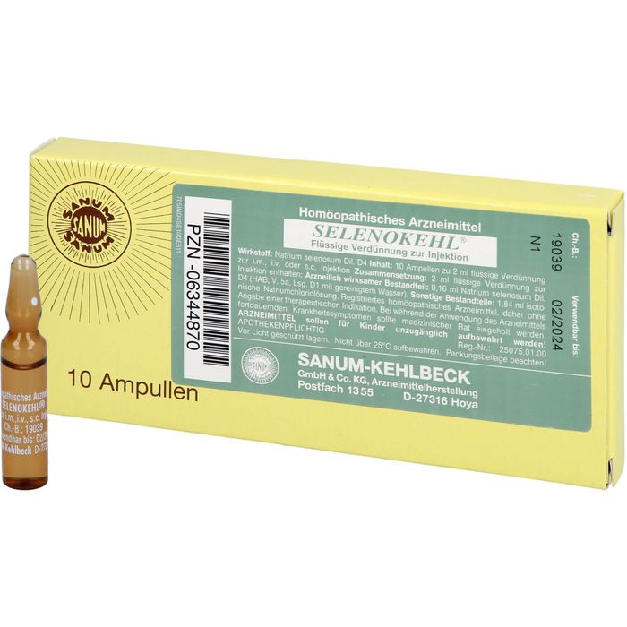 SELENOKEHL sol inj 4 D 10 amp 2 ml