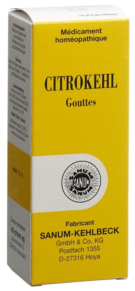 CITROKEHL gouttes fl 100 ml