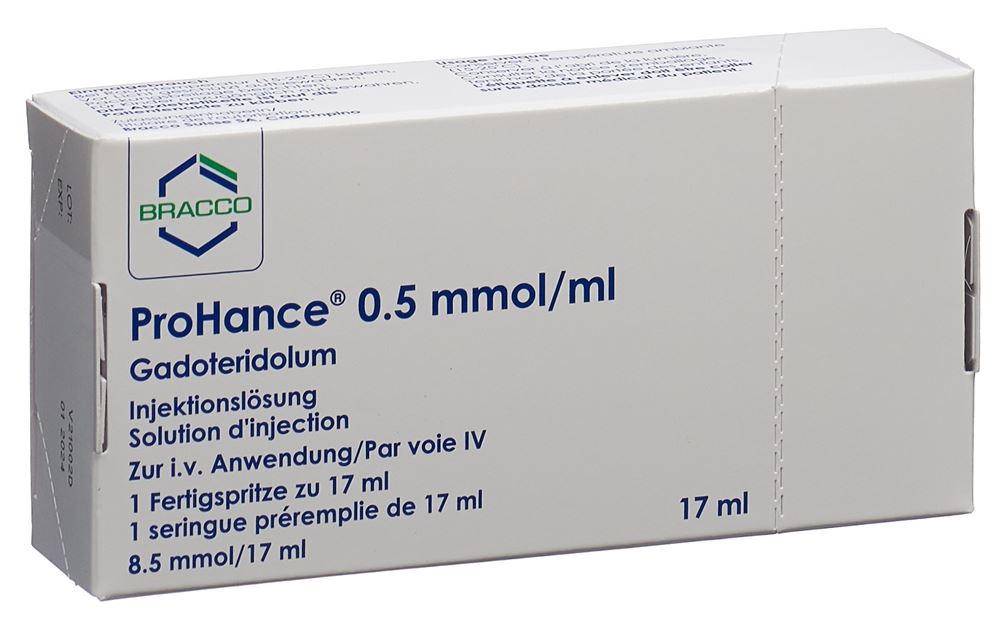 PROHANCE sol inj 8.5 mmol/17ml ser préremp