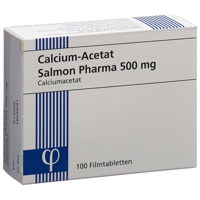 ACETATE DE CALCIUM Salmon Pharma 500 mg 100 pce