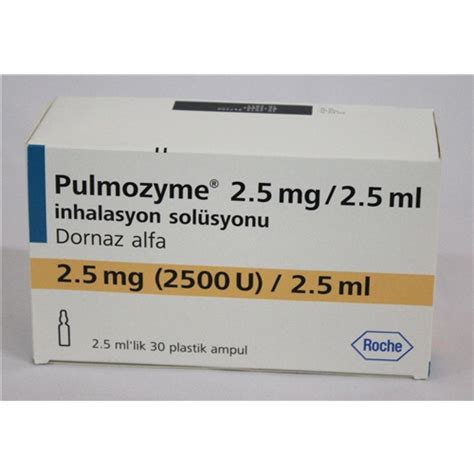 PULMOZYME sol inhal 2.5 mg/2.5 ml 30 amp
