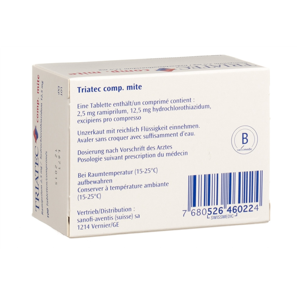 TRIATEC comp mite cpr 2.5/12.5 mg 100 pce