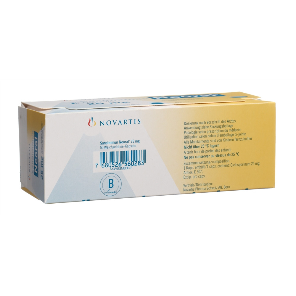 Sandimmun Neoral 25 mg, Kapseln