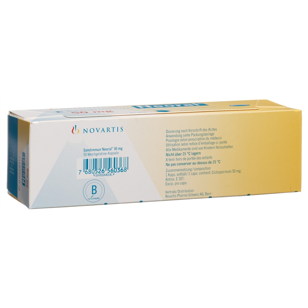 SANDIMMUN NEORAL caps 50 mg 50 pce