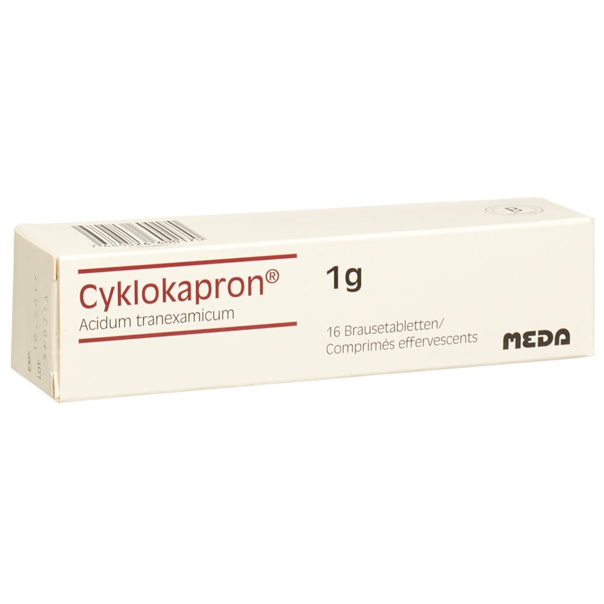 CYKLOKAPRON cpr eff 1 g bte 16 pce