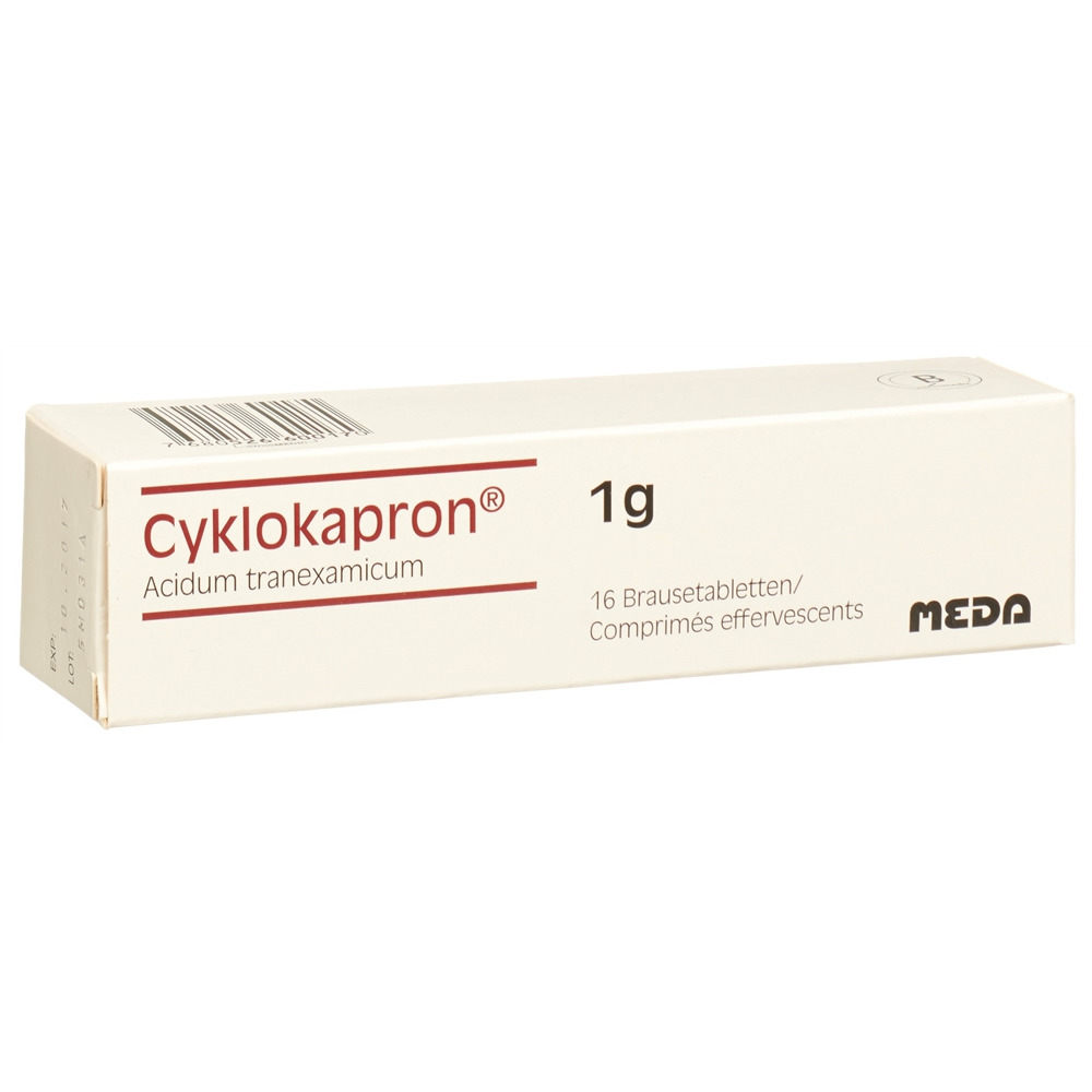CYKLOKAPRON cpr eff 1 g bte 16 pce
