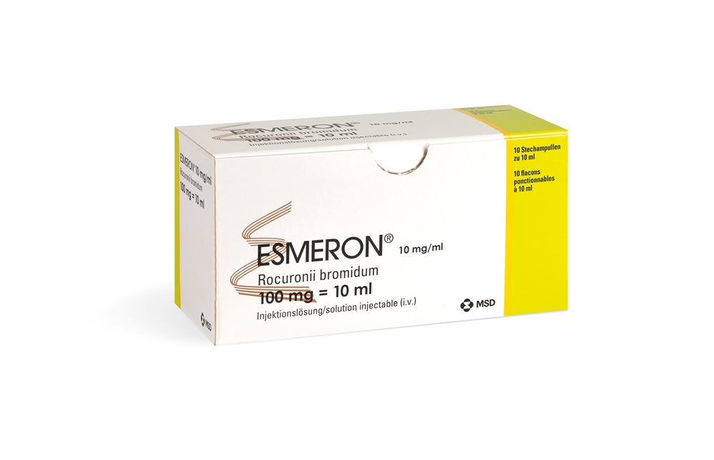 ESMERON 100mg/10ml sol inj 100 mg