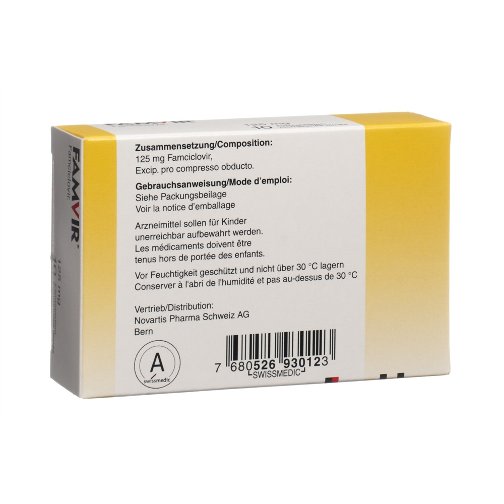 FAMVIR cpr 125 mg 10 pce