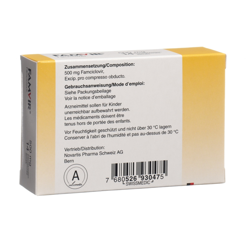 FAMVIR cpr 500 mg 14 pce
