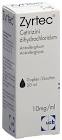 ZYRTEC gouttes 10 mg/ml fl 20 ml