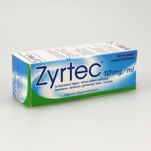 ZYRTEC gouttes 10 mg/ml fl 20 ml