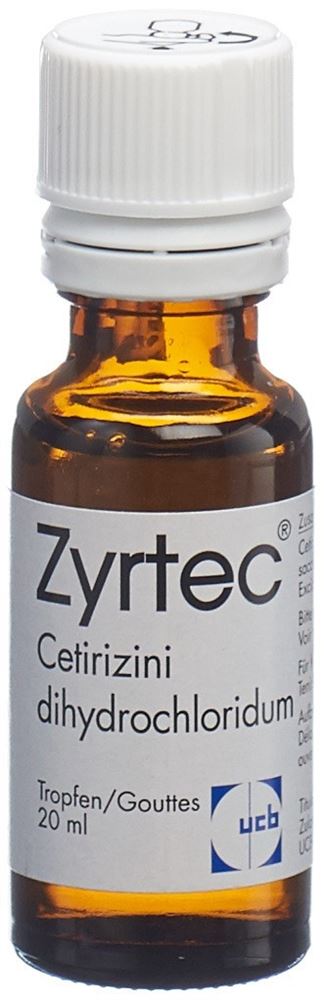 ZYRTEC gouttes 10 mg/ml fl 20 ml