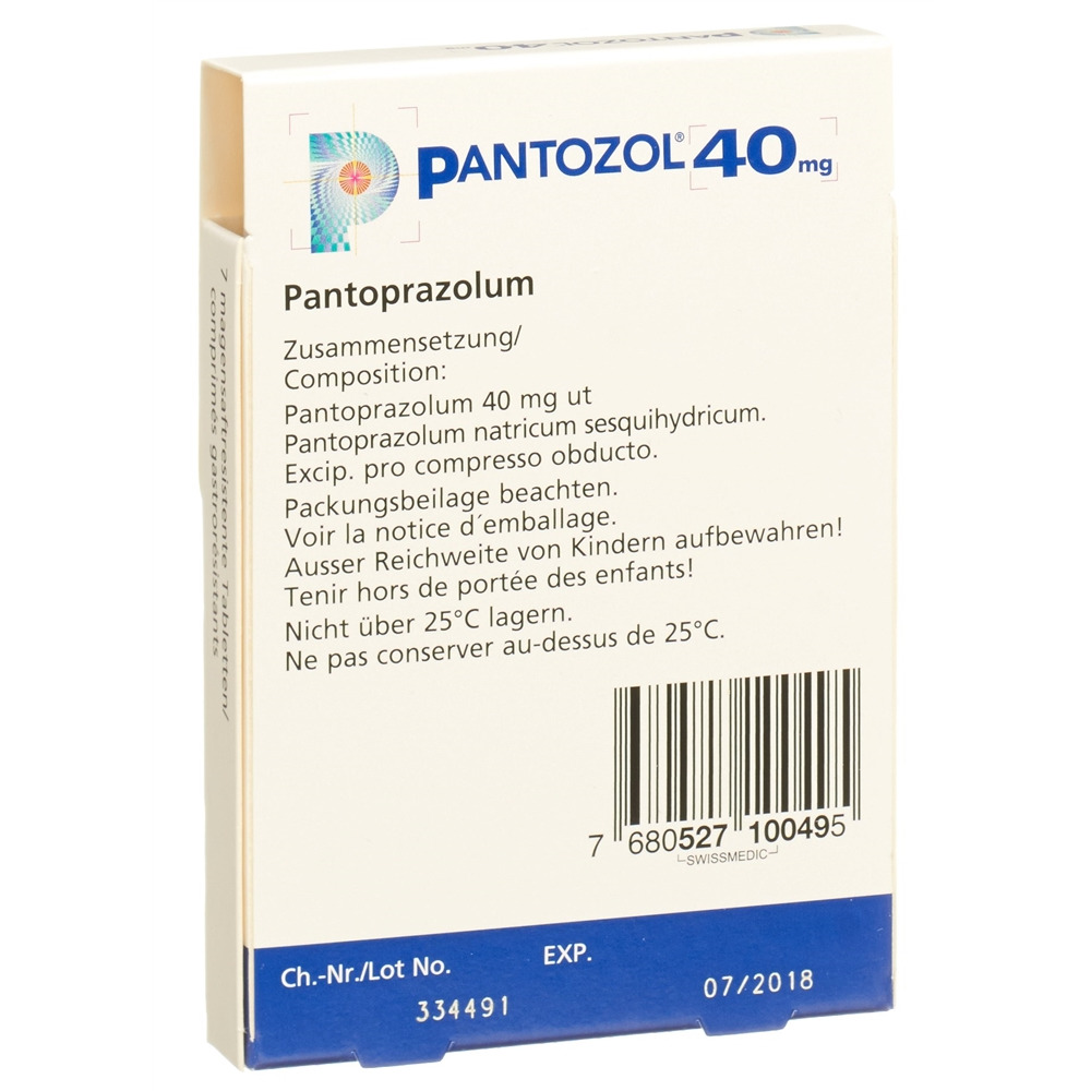 PANTOZOL cpr pell 40 mg 7 pce