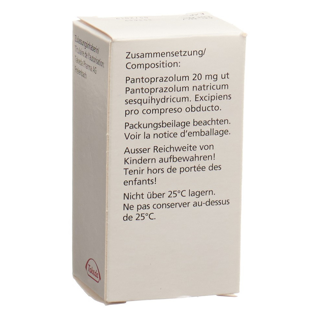 PANTOZOL cpr pell 20 mg bte 120 pce