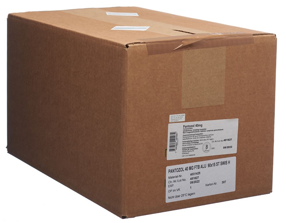 PANTOZOL cpr pell 40 mg 90 x 15 pce