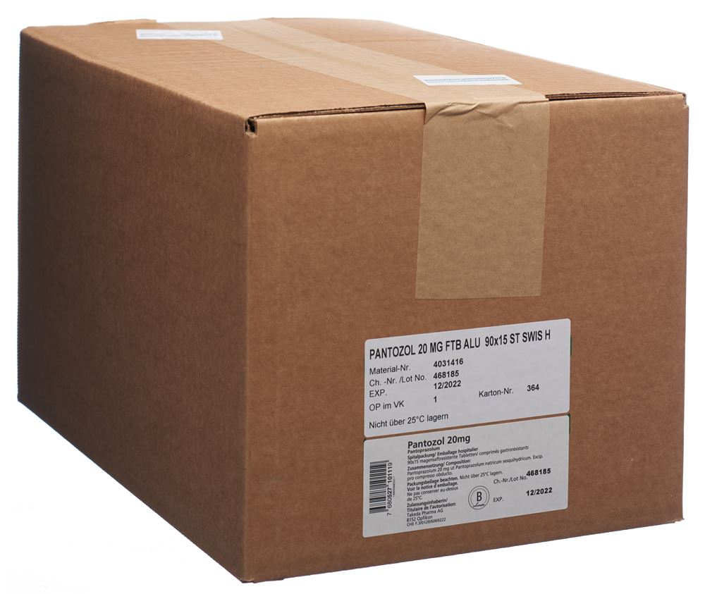 Pantozol 20 mg, magensaftresistente Tabletten