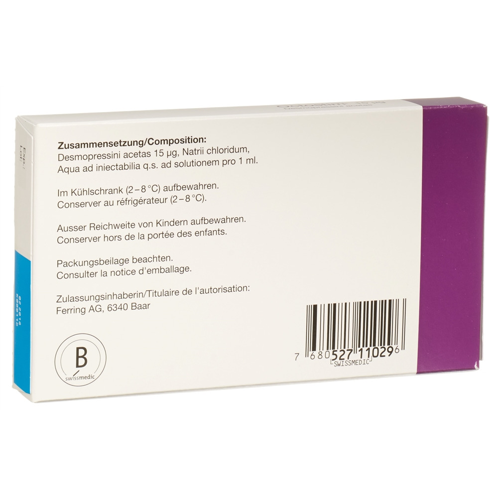 OCTOSTIM sol inj 15 mcg/ml 10 fl 1 ml