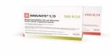 IMMUNATE S/D subst sèche 500 UI cum solv flac