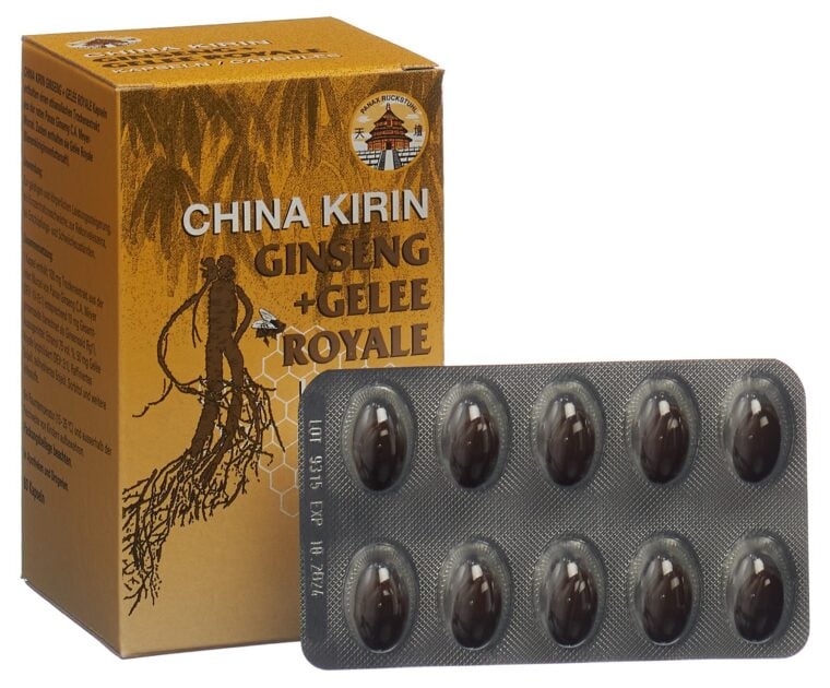 CHINA KIRIN Ginseng+Gelée Royale caps moll 60 pce