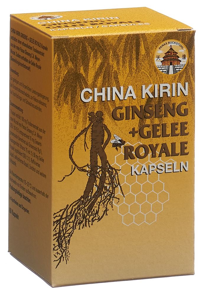 CHINA KIRIN Ginseng+Gelée Royale caps moll 60 pce