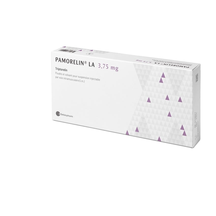 PAMORELIN LA subst sèche 3.75 mg c solv (adapt)