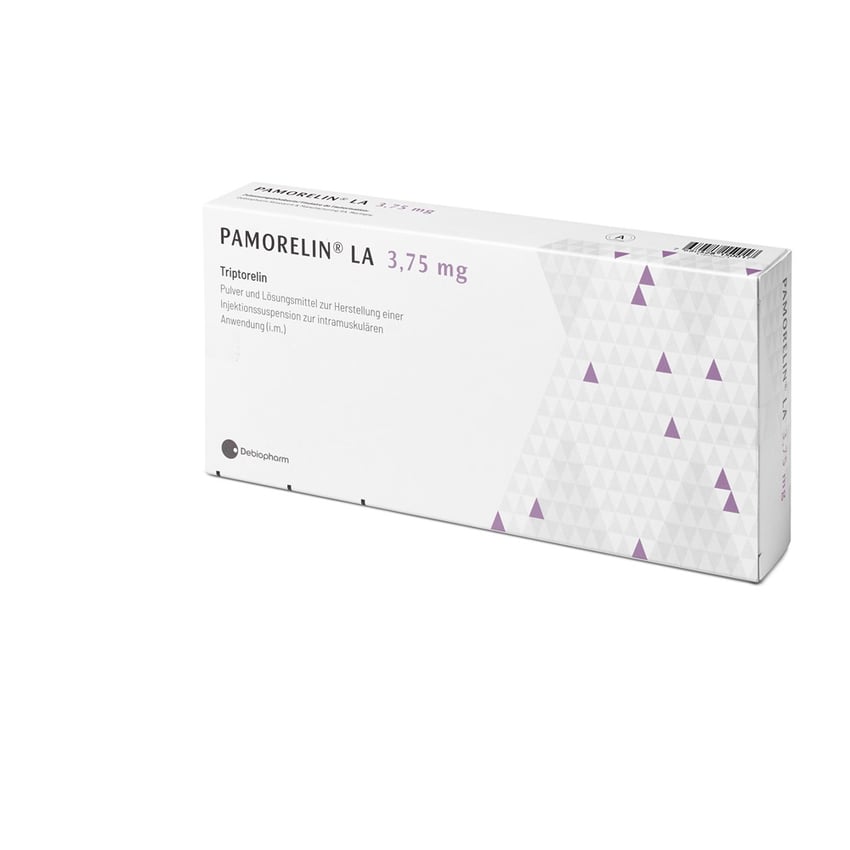 PAMORELIN LA subst sèche 3.75 mg c solv (adapt)
