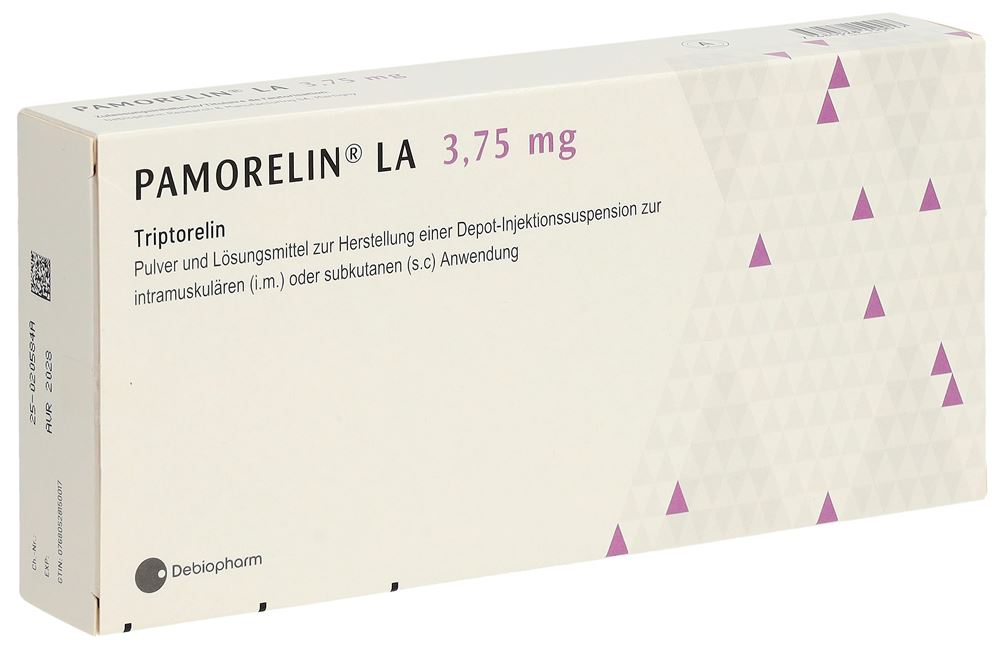 PAMORELIN LA subst sèche 3.75 mg c solv (adapt)