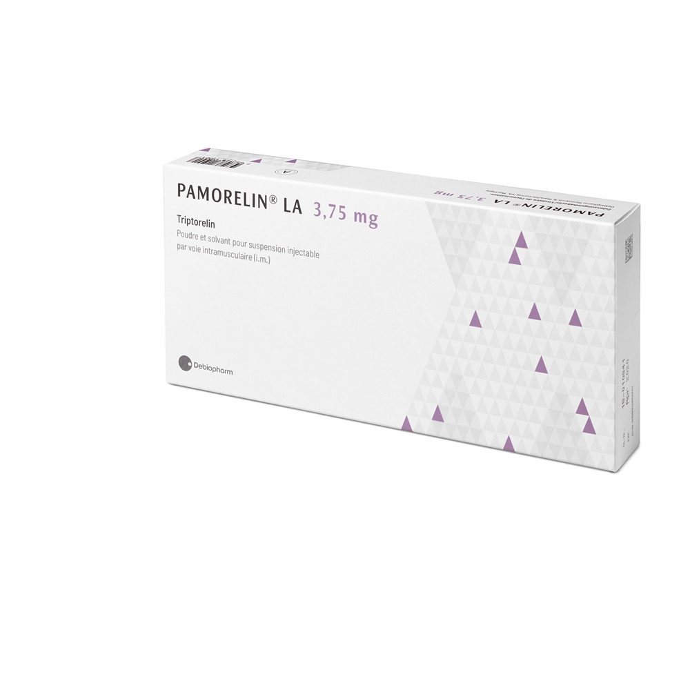 PAMORELIN LA subst sèche 3.75 mg c solv (adapt)