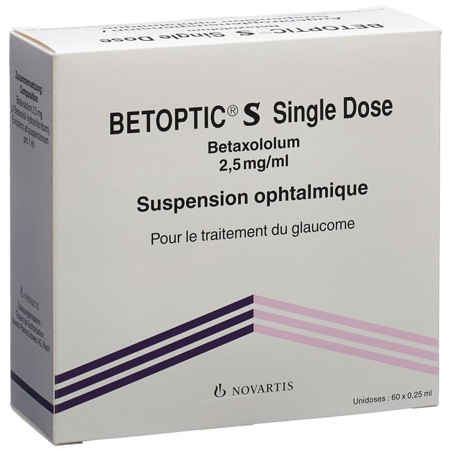BETOPTIC S Single Dose gtt opht 60 unidos 0.25 ml