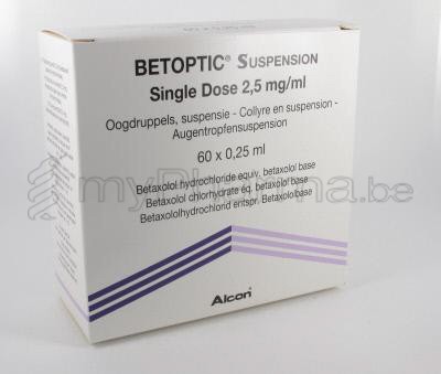 BETOPTIC S Single Dose gtt opht 60 unidos 0.25 ml