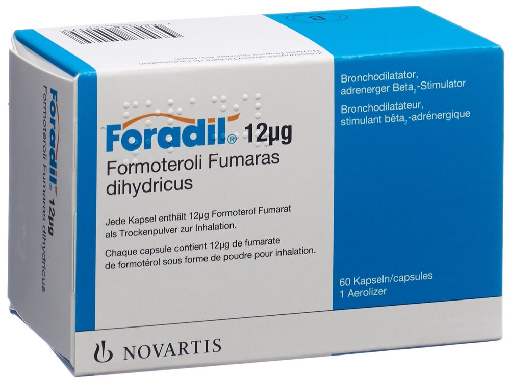 FORADIL poudre caps inh 12 mcg 60 pce