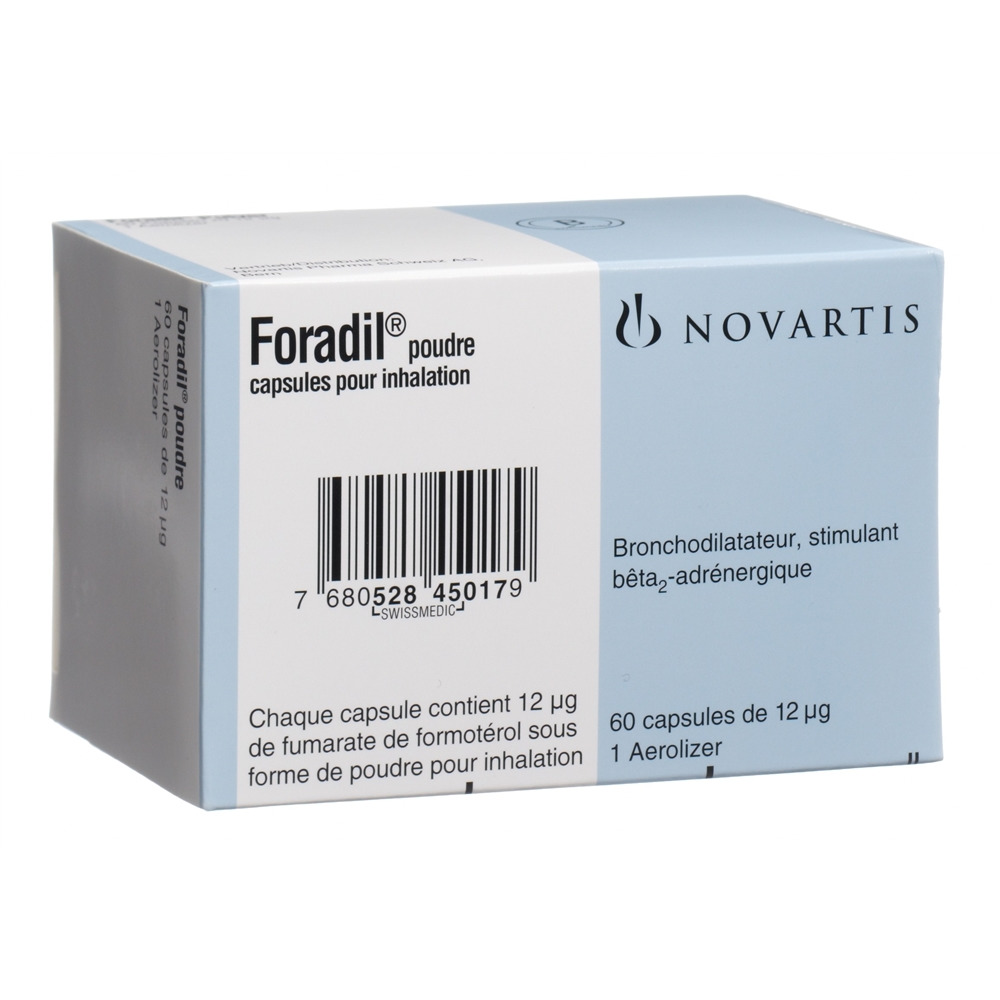 FORADIL poudre caps inh 12 mcg 60 pce